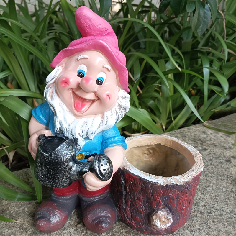 a cute planting christmas gnome shaped flower pot suitable - Temu Germany