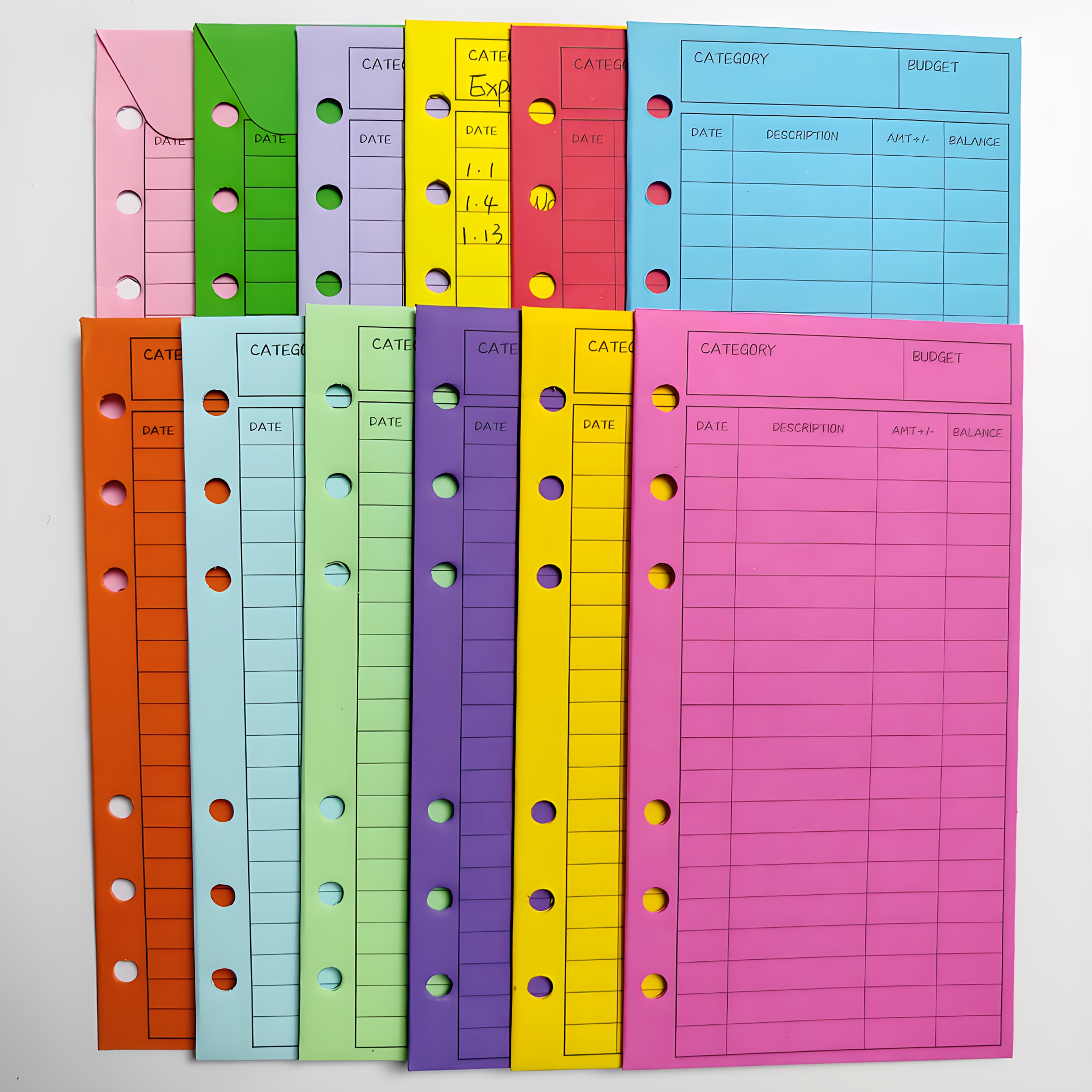 Dual Mechanism & Pre-budget Envelopes,color-coded Sections, Labelled Tabs For Financial Organization, Home Office, Business, Durable Document Storage