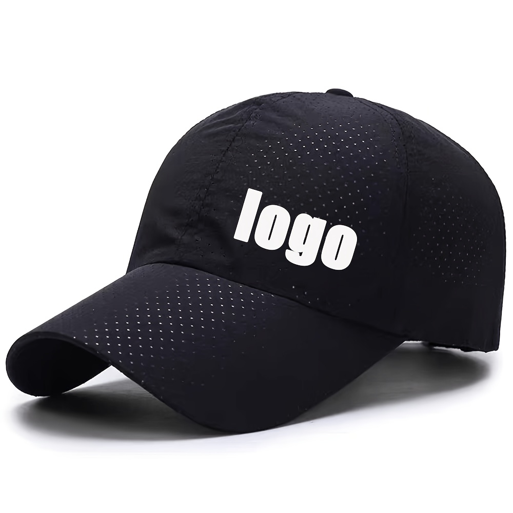 TEMU 1pc Summer Baseball Cap Customization, 10 Colors , Unisex, Wearable In , Customizable Logo/emblem/text/personalized Diy Custom Advertising Hat |