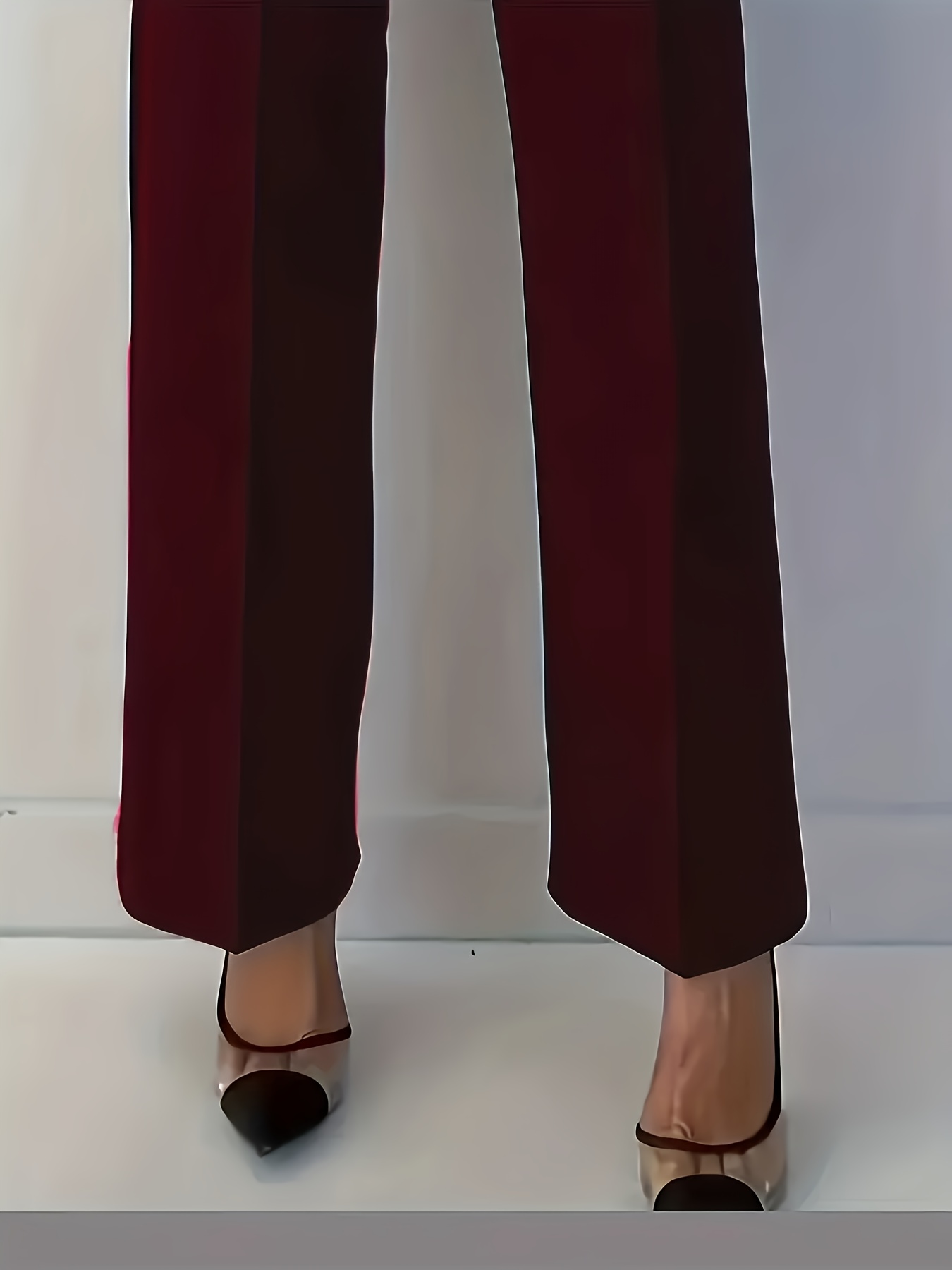 ●●ODS●● WARM PINTUCK SLACKS TWEE Kenneth Crease Pintuck Wide Leg Slacks | KOODING
