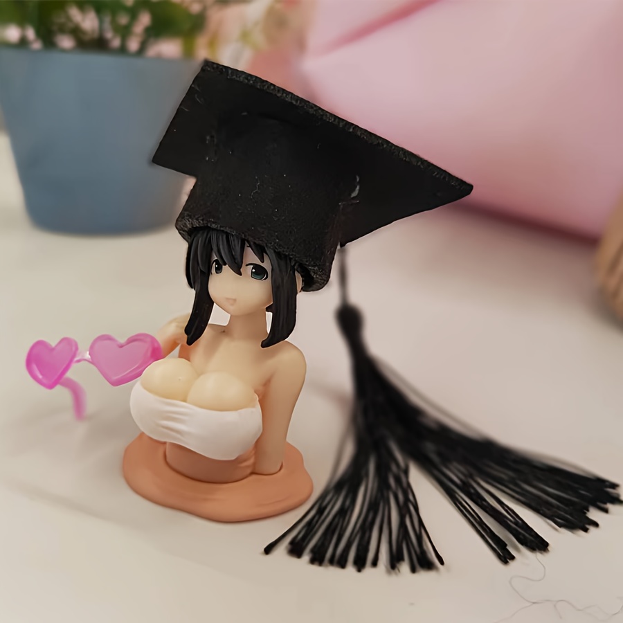 

Cute Graduate Figurine For Car Dashboard Decoration - Pvc Material, 1 Piece - Ideal Gift For Father's Day, Graduation Party, , New Year's Present