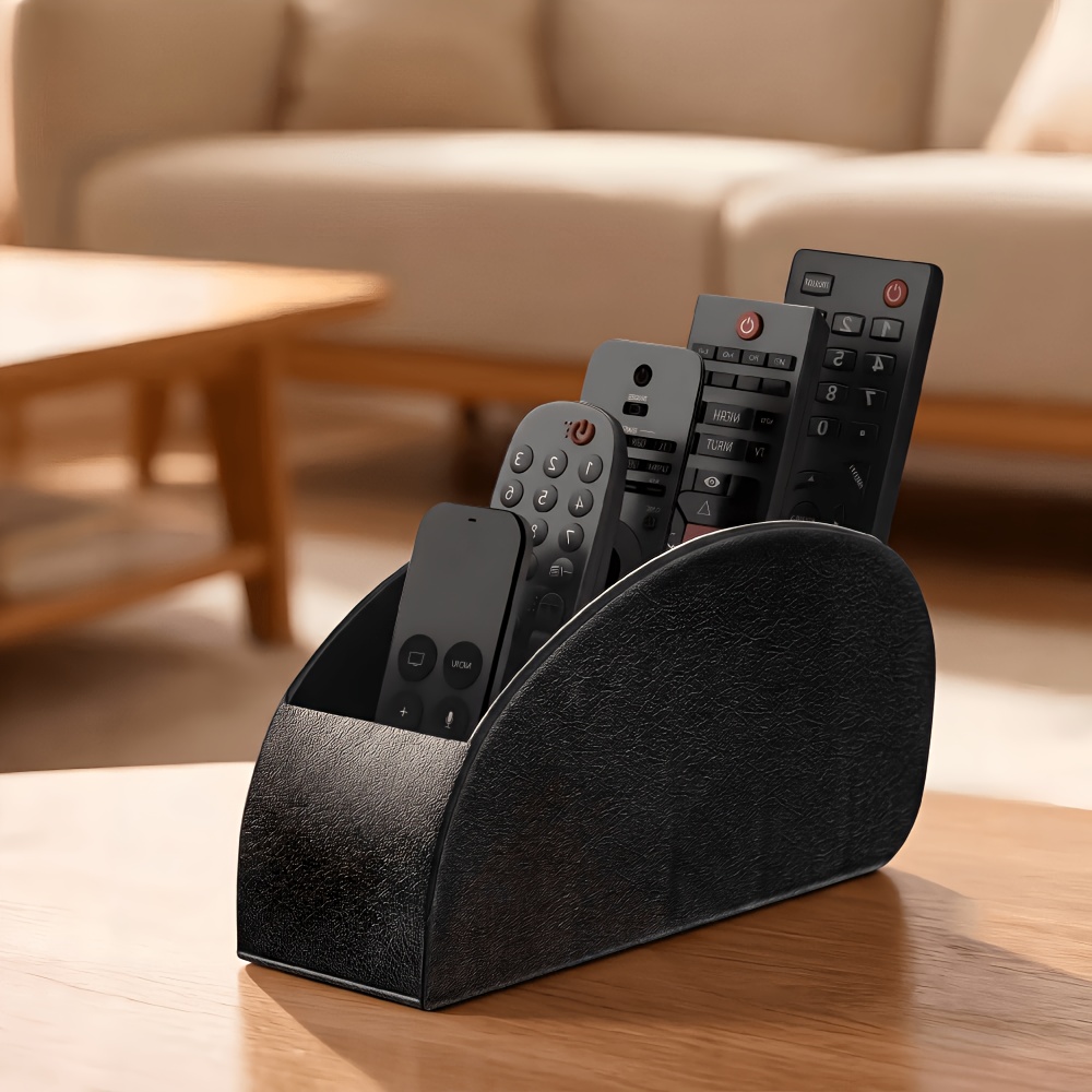 TEMU Porta telecomandi a 5 scomparti, forniture per ufficio, organizzatore per telecomandi TV, arredo elegante per , accessorio per casa e cucina,