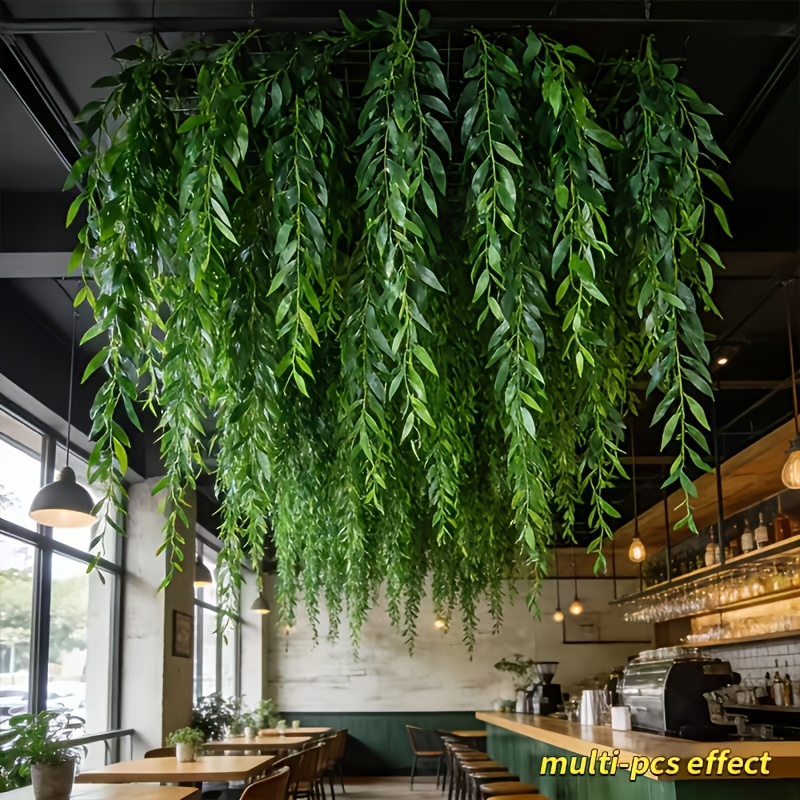 22pcs Set of Faux Wicker Green Plant Hanging Vines