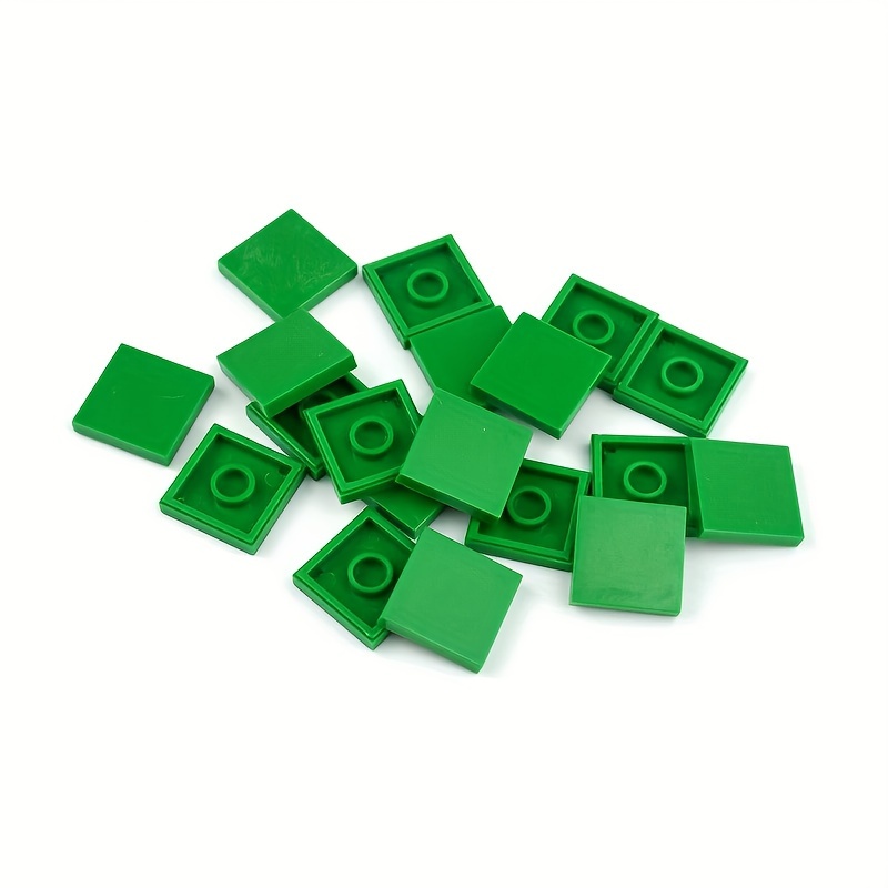 30pcs Building Blocks Set Flat Tiles Durable ABS Material Young Builders