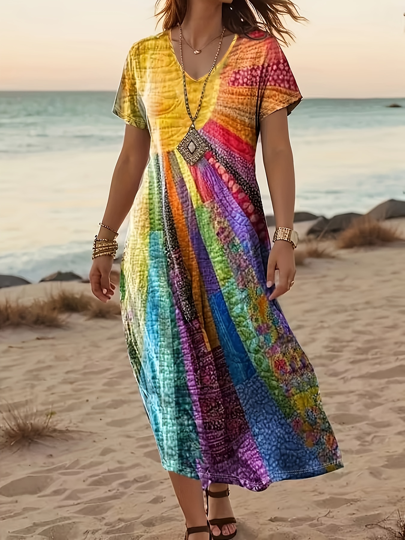 trapeze dress sold on Temu United States