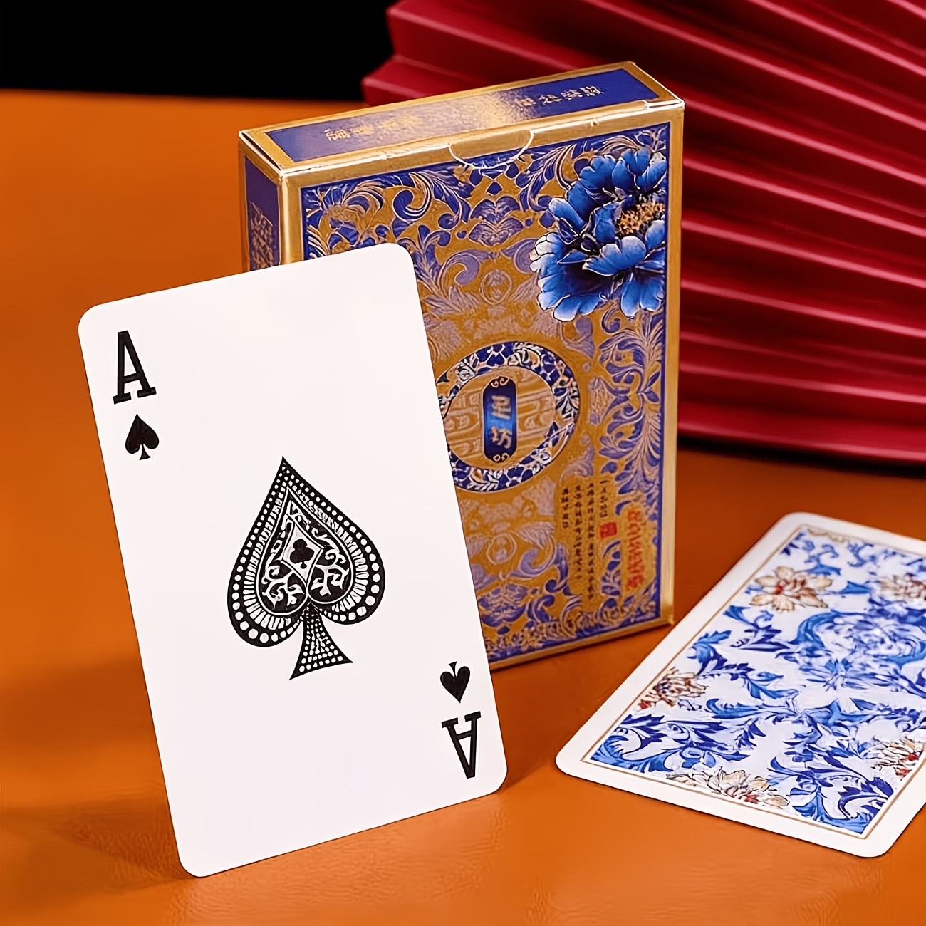 TEMU 1 Set High-End Pokerkarten, hergestellt aus hochwertigen Materialien, exquisit verpackt, geeignet als Geschenke und Reiseartikel