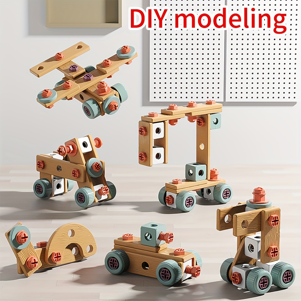 121/122/144pcs Pretend Play Assembly Simulation Screwdriver Tool Box Toy Set Includes Disassembly And Assembly Tools, Screws, And Simulated Repair Kit Can Be Freely Assembled Into Different Shapes, Best Birthday Gift for Boys 19 121/122/144pcs Pretend Play Assembly Simulation Screwdriver Tool Box Toy Set Includes Disassembly And Assembly Tools, Screws, And Simulated Repair Kit Can Be Freely Assembled Into Different Shapes, Best Birthday Gift for Boys