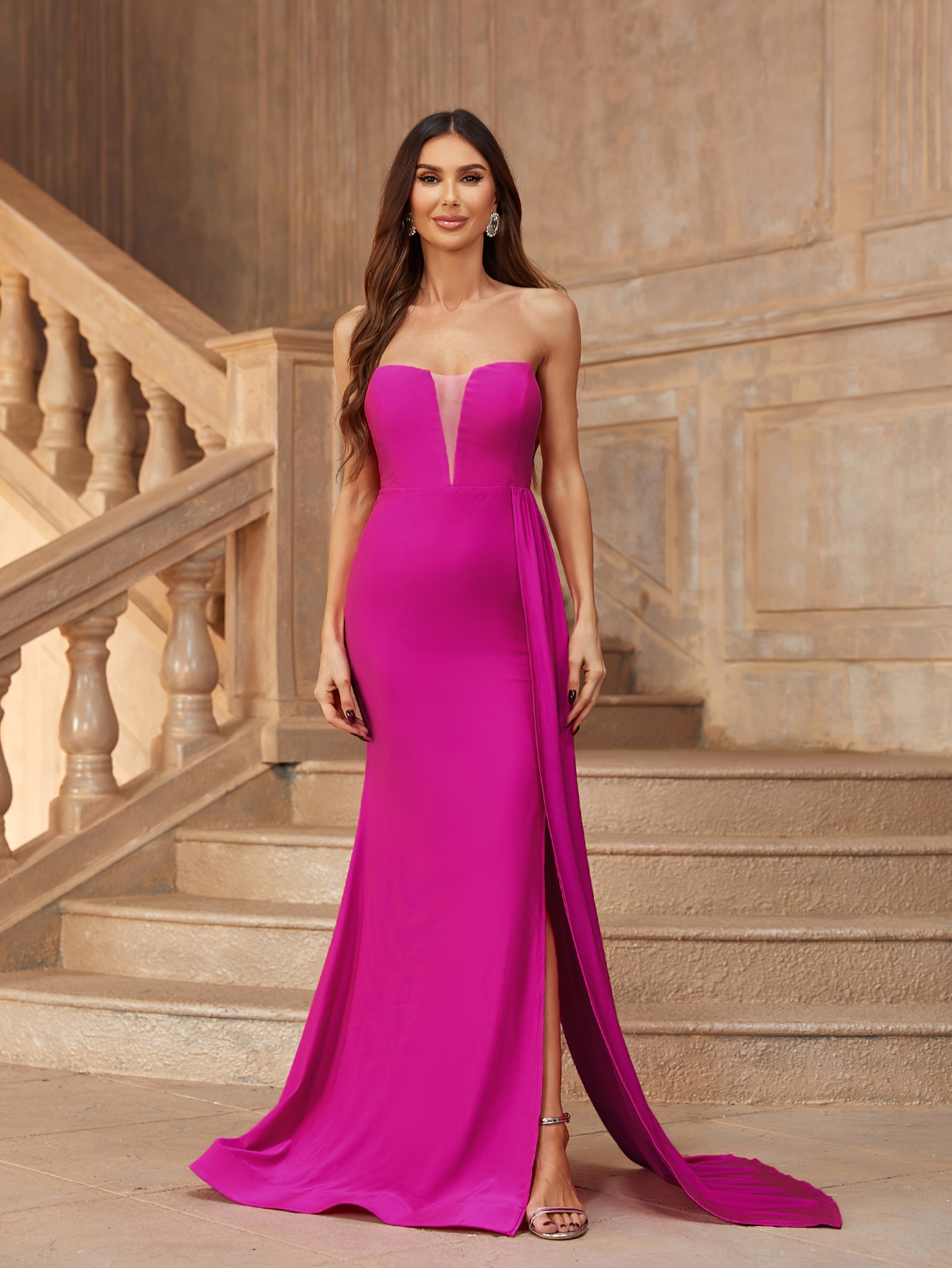 elegant special womens dress push hip flare flare women's - Temu