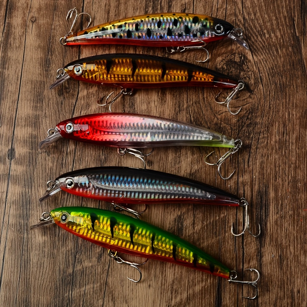 Image of 5pcs 16cm/6.29inch 42g Large Minnow Wobbler Lure Artificial Hard Bait Crankbait Pike Walleye Perch Fishing Gear