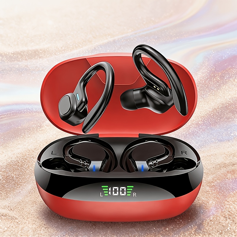Wireless Headset With Charging Case, Charging Display, Suitable For Smart Phones, Stereo Headset With Microphone, Long-lasting Life