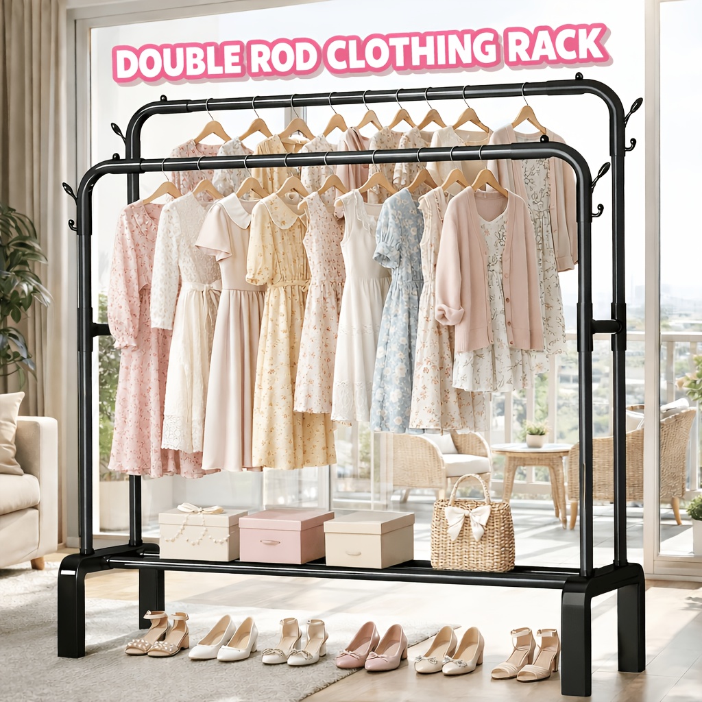 racks for hanging clothes sold on Temu United States