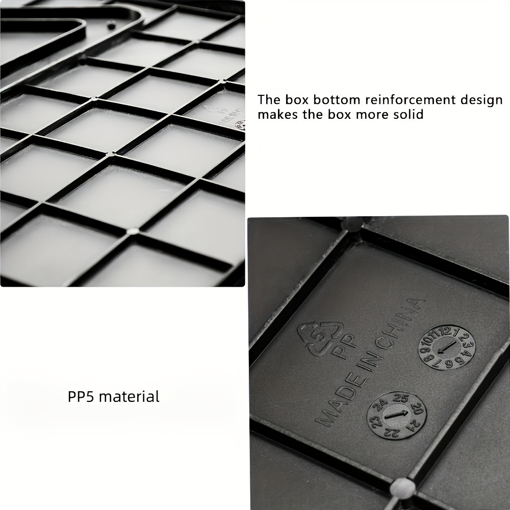 Foldable Outdoor Storage Stool with Ergonomic Backrest - Portable Camping & Fishing Seat, Durable Lightweight Design w/Multiple Compartments for Hiking, Travel, Car Trips, Camping Storage, Sturdy Construction