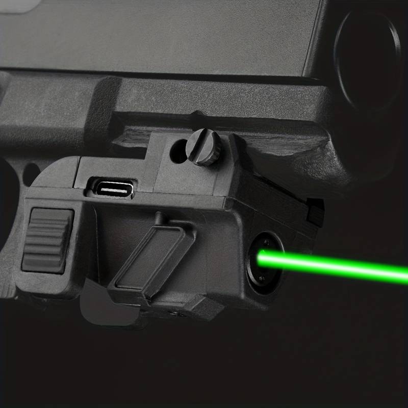 Rechargeable Flashlight & Red/Green/Blue Laser Sight Combo For 20mm Rail - USB Charging