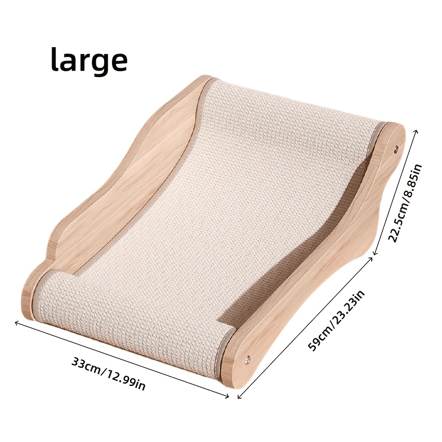 Sisal Cat Scratch Bed One-piece Set, Solid Wood Chair, Indoor Cat Scratch-free Chair Sofa, Cat Scratch Pad, 2-in-1 Scratch Board, Furniture Protector