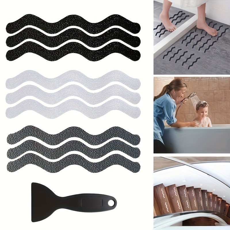 

24pcs Bathroom Tub Shaped Tub Strip Decals For Tub