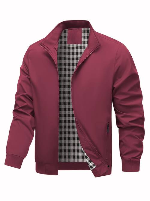for men in solid colors including zippered styles sports jackets outerwear and long sleeve options