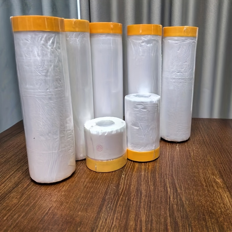 Image of Masking Film, Drip Sheet, Painter' Film Roll, Masking Paper Tape, Adhesive Tape For Automotive Paint, Paint