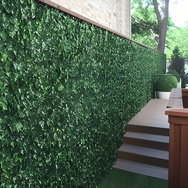 119 X 40 Inch Artificial Ivy for privacy Screen Realistic Faux Greenery Wall Panel For Outdoor Home Garden And Patio Decor Perfect For Privacy And Aesthetic Enhancement Including Work Gloves