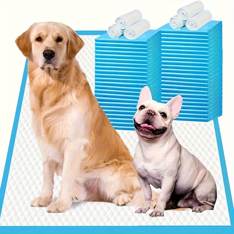 TEMU Extra Large Dog Pee Pads 40/80/160pcs 30x36 Inch Premium Disposable Dog Training Pads, Super Absorbency, Blue Leak-proof