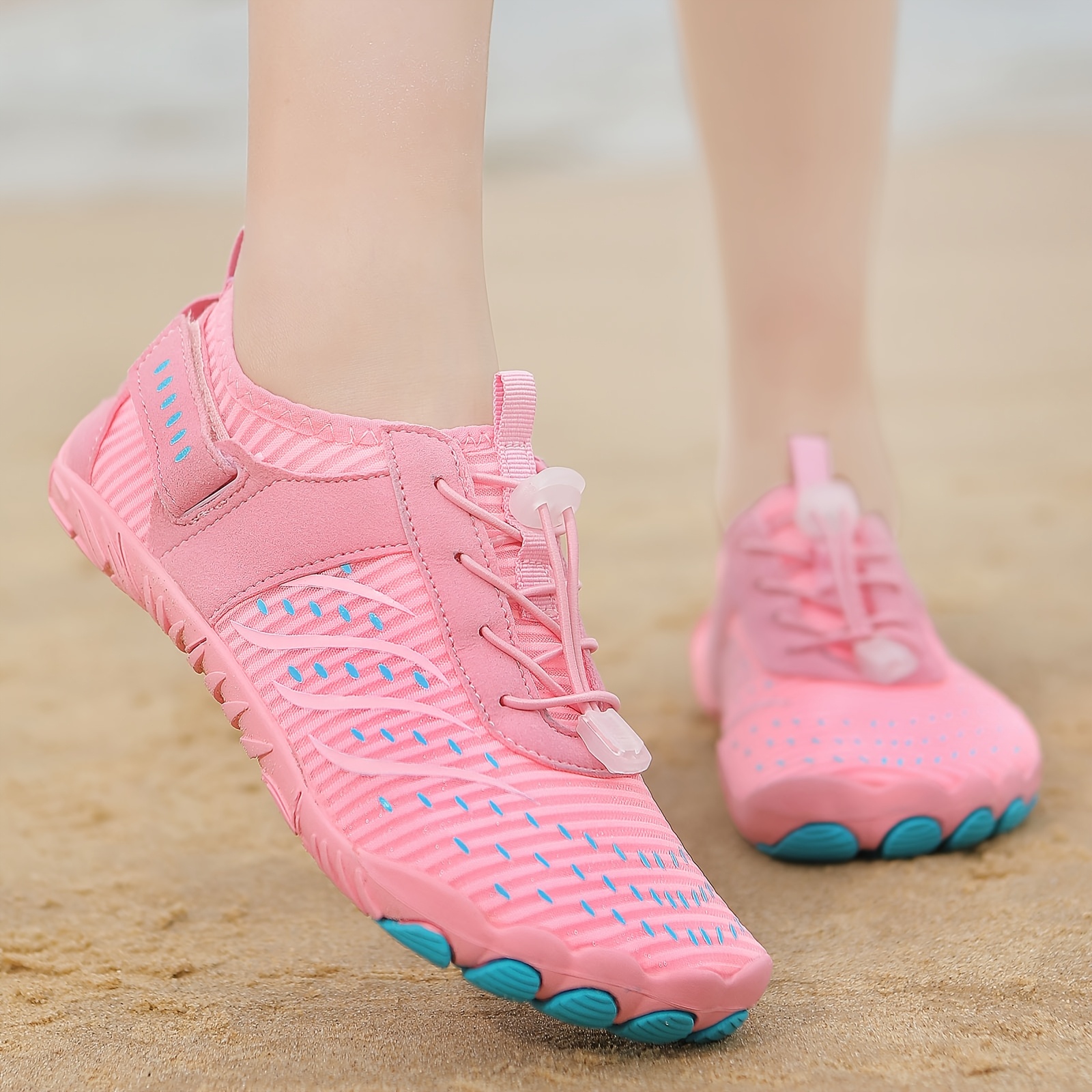Outdoor Quick-Dry Soft-Soled Beach Shoes, Breathable Toe-Post Design