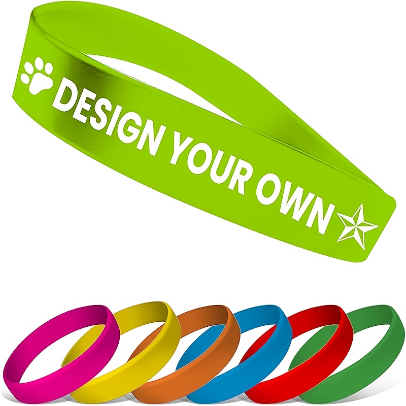79pcs Customizable Silicone Bracelets with Heart Design