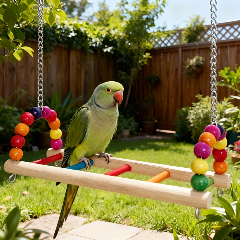 Mini Parrot Bird Stand Swing & Climbing Perch