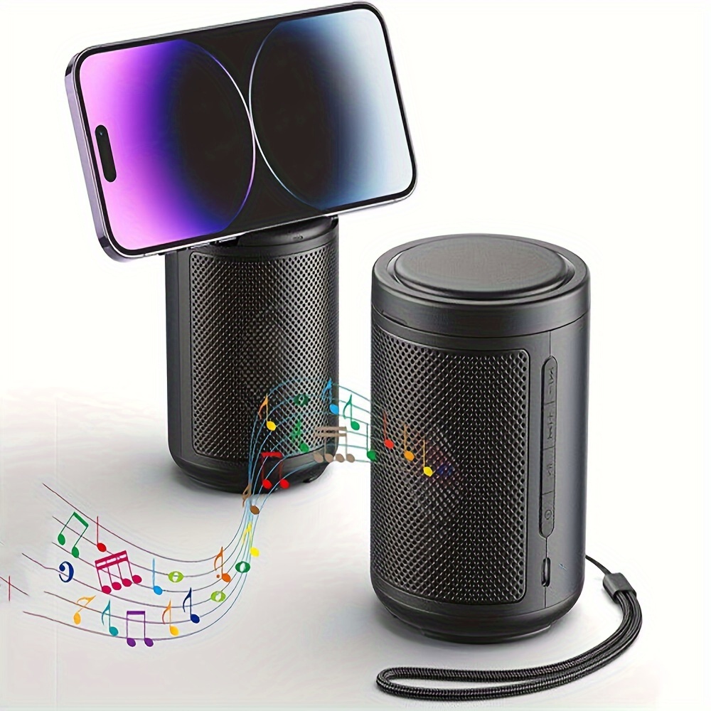 

Wireless Stereo Speakers And Phone Stand-high Loud, Long-rechargeable Lithium Polymer Battery, Usb Port, Application Control, Desktop Installation- For Music Lovers