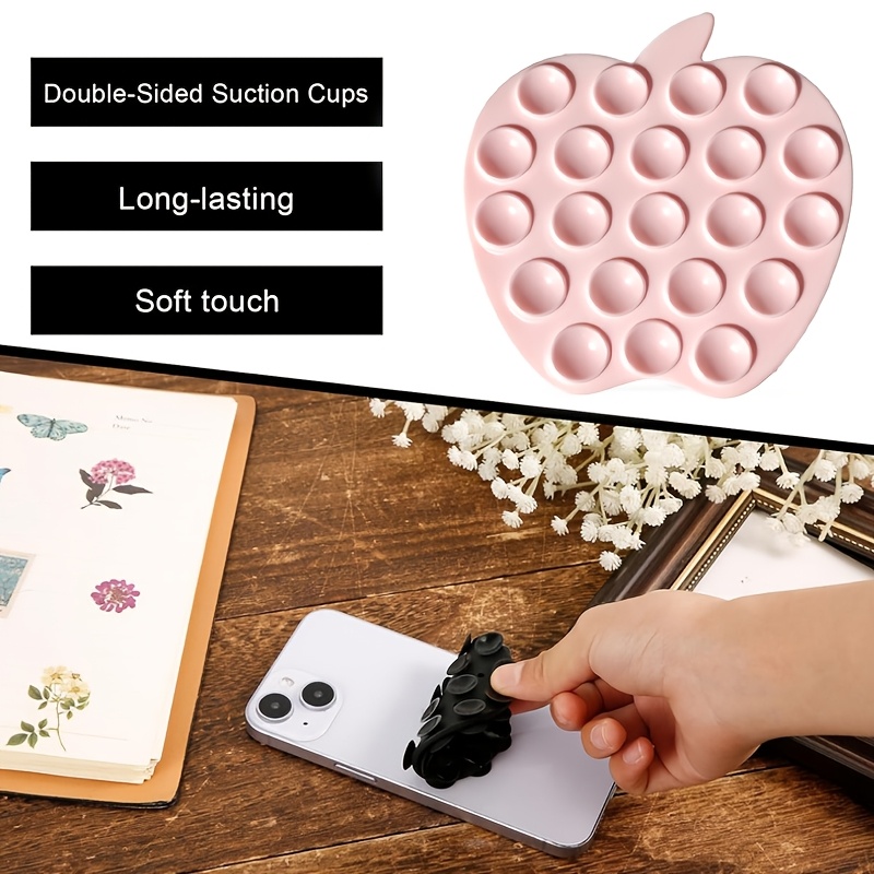 Fruit-Shaped Silicone Suction Cup Phone Stand, Multifunctional