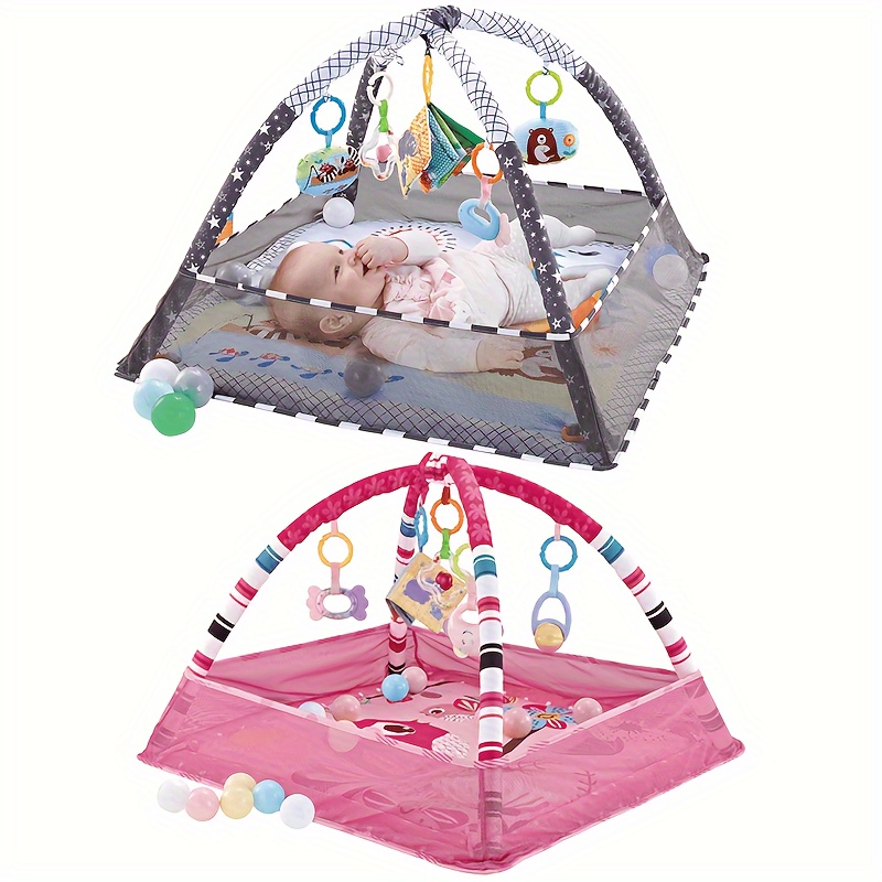[Halloween Baby Gym] 18-Piece Baby Activity Gym Set | Develop Movement & Cognition With Fence Gym, Ball Pit, Crawling Mat & Sensory Toys For Newborns & Toddlers - Halloween Christmas Gift