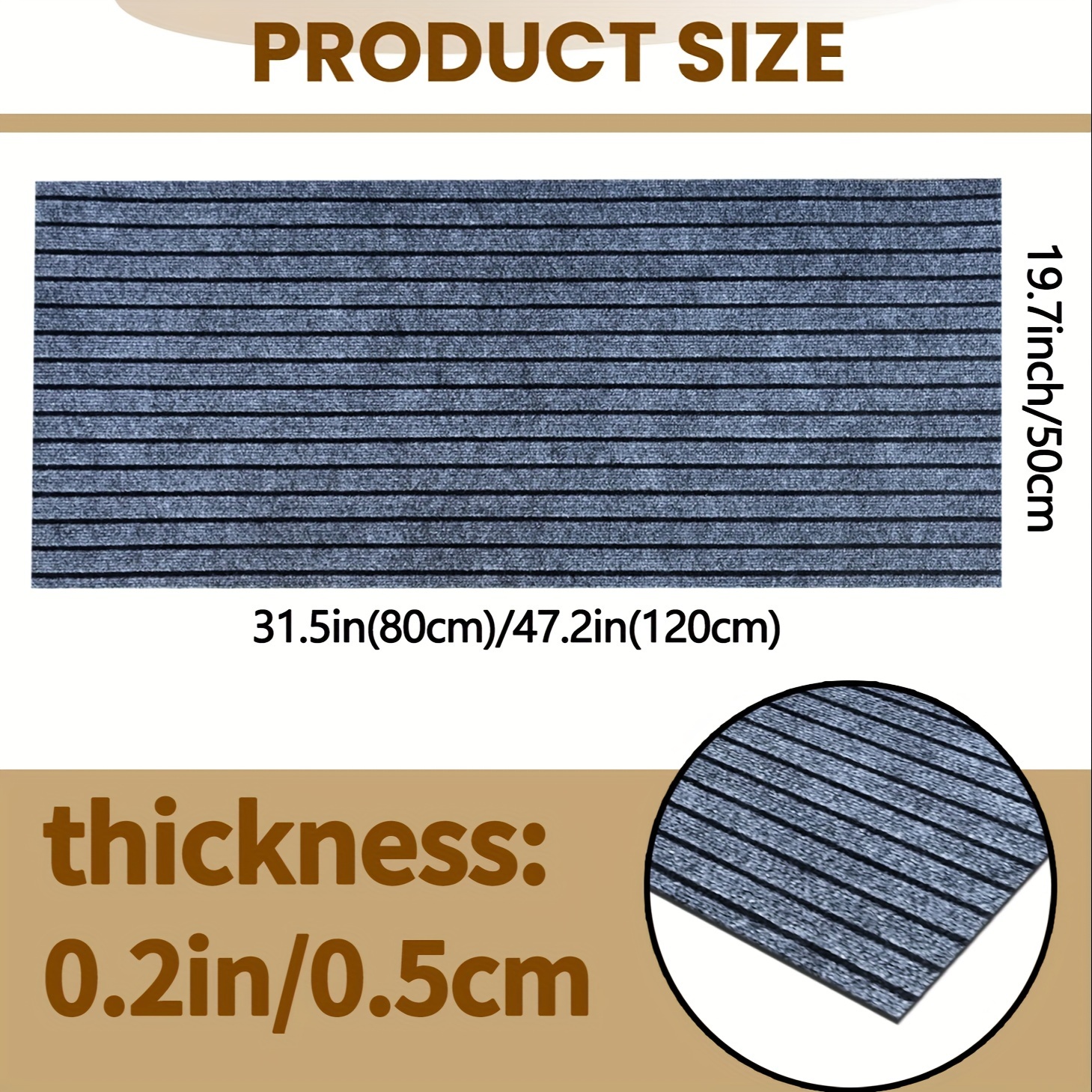 2pcs kitchen carpet striped non slip mat entrance door mat   room laundry bathroom absorbent mat set suitable for   room laundry room bathroom balcony   garage Product details 2