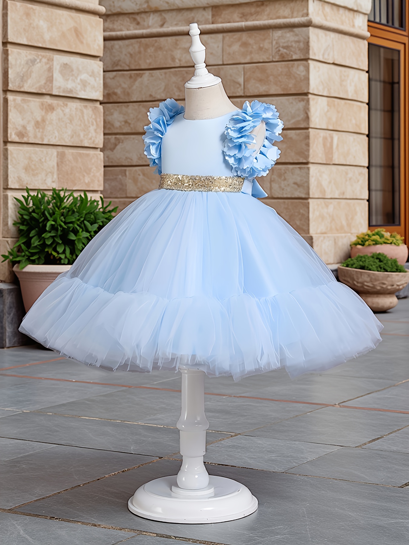 chinese dress ladies Sparkly Luxury Princess Ball Gown Wedding Dresses with Long Sleeve 672 –  Viniodress main image 0