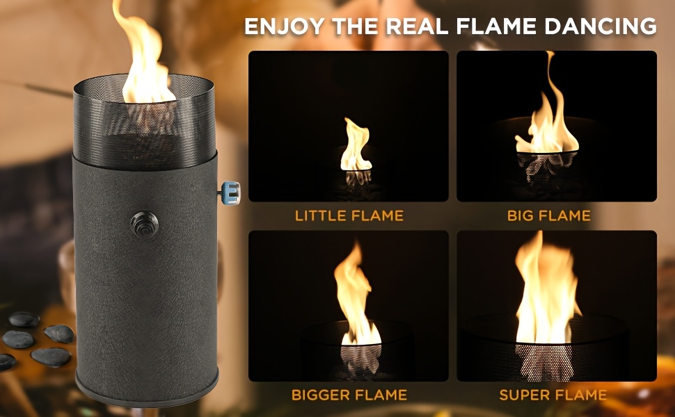 self   indoor outdoor portable tabletop fire pit mini fire pit for table tabletop fireplace tornado tabletop fire pit small propane fire pit for garden patio balcony porch gas free Product details 2