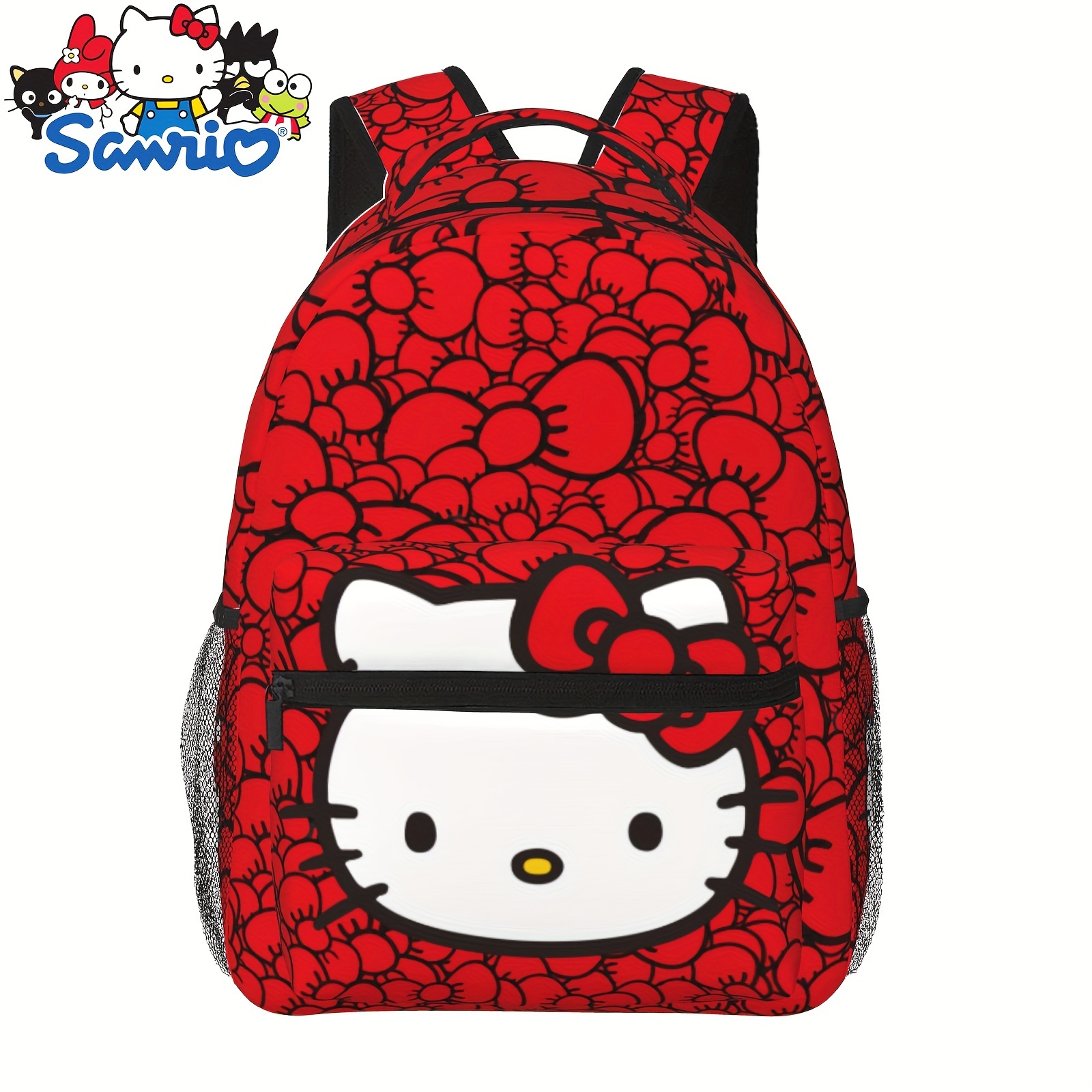 

1pc, Authorized By Sanrio Hello Kitty Backpack Book Bag Unisex Fashion Backpacks Bookbag Lightweight Daybag Travel Bag