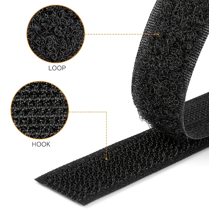Fastening Tape Hook And Loop Cable Ties, Reusable Self-Adhesive Straps