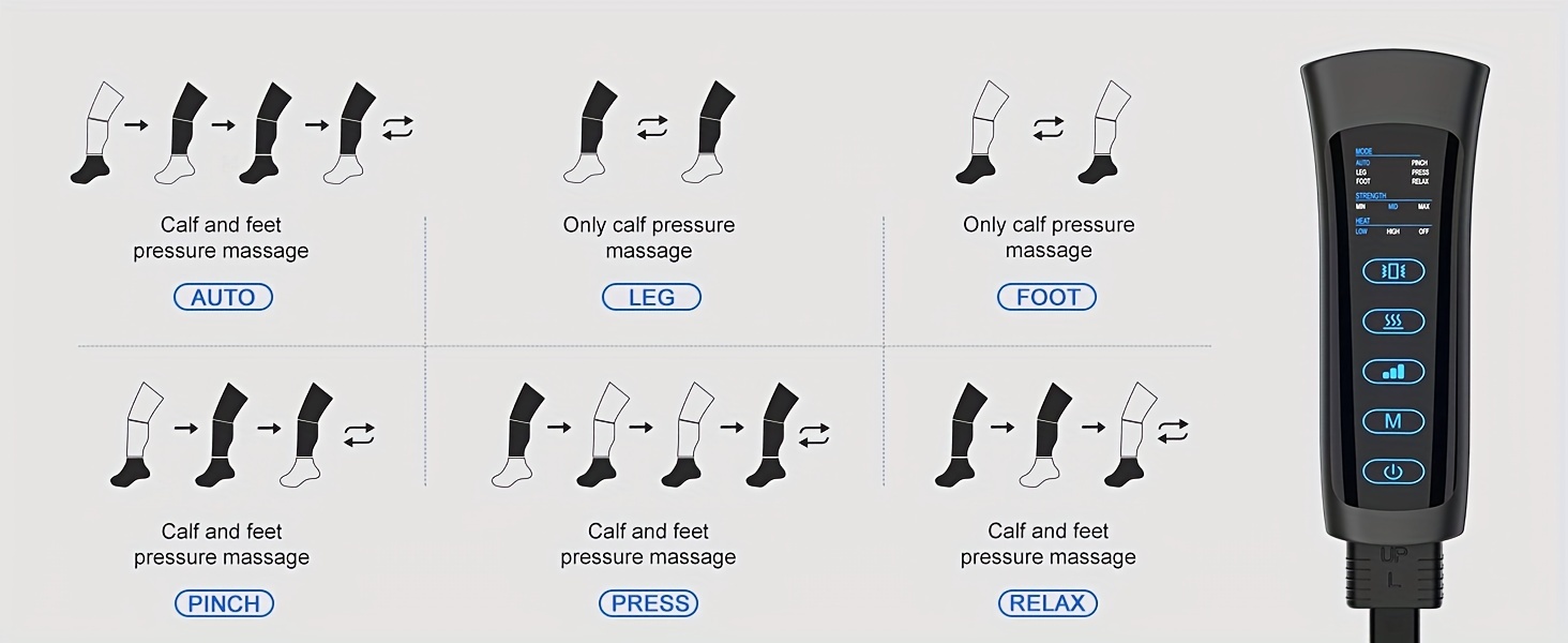 leg massager leg massager with air compression for circulation relaxation with 6 modes 3 vibration birthday christmas gifts for women men details 6