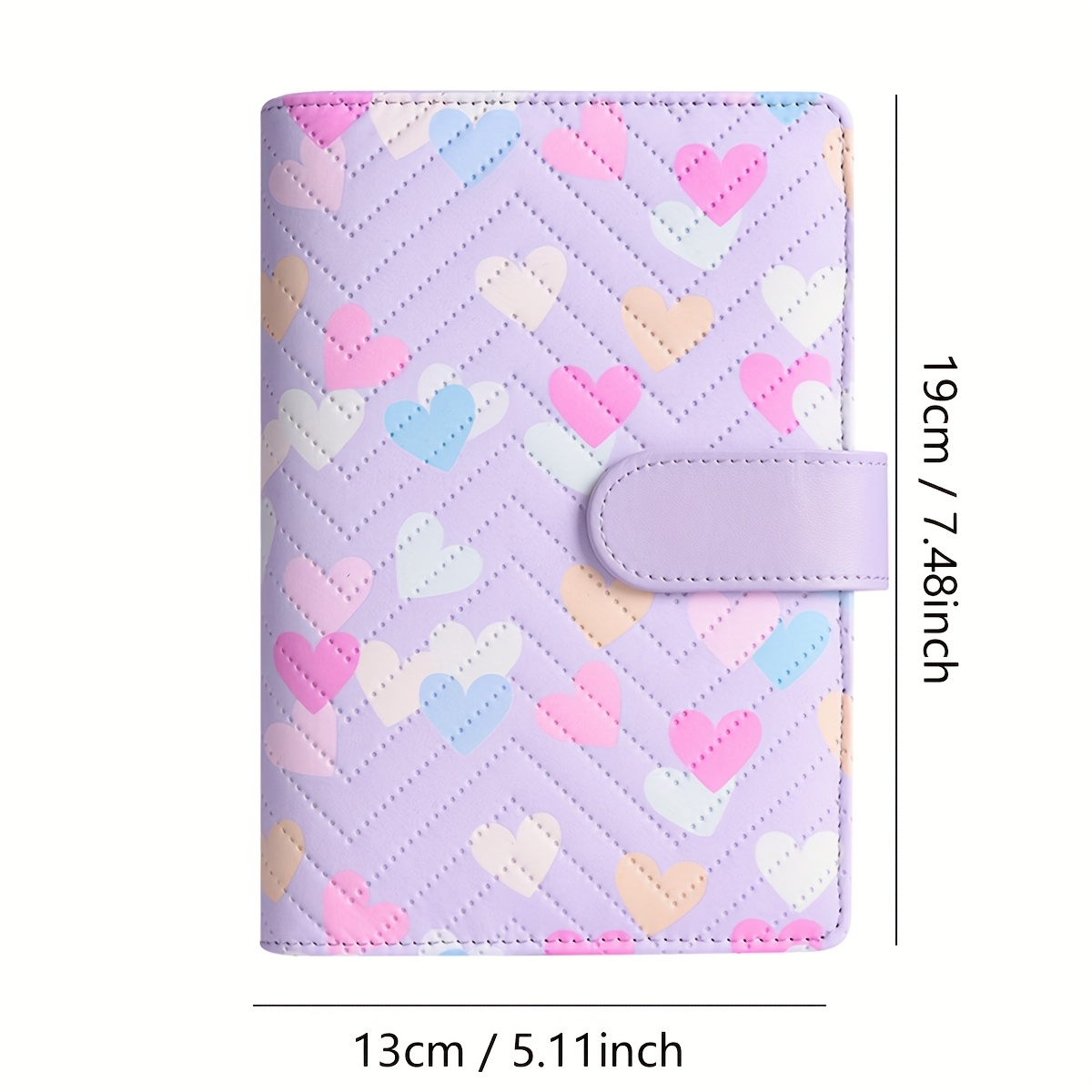 TEMU Carnet A6 en simili cuir avec couverture économique à 6 anneaux, design élégant, couverture personnalisée pour budget, album ou stockage de