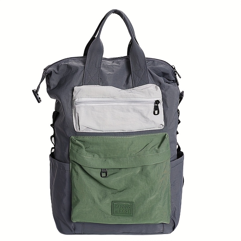 Multi-Functional Color-Block Outdoor Backpack for Hiking & Camping