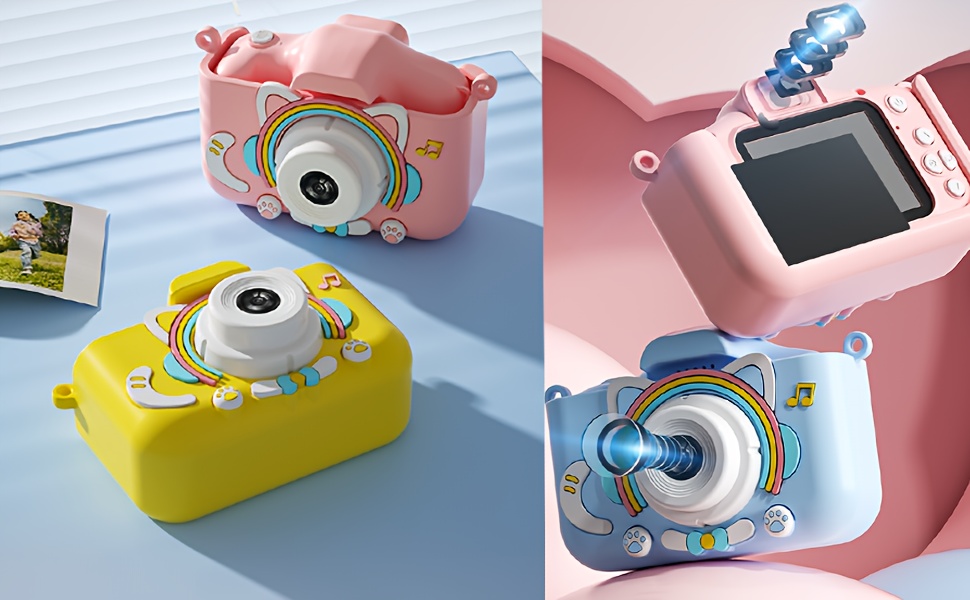 3 4 5 6 7 8 9 10 11 12 Year Olds Selfie HD Toy Camera, Handy Digital Video Camera, Kids Camera For Boys And Girls, Perfect Christmas, Back To School Season And Birthday Gift