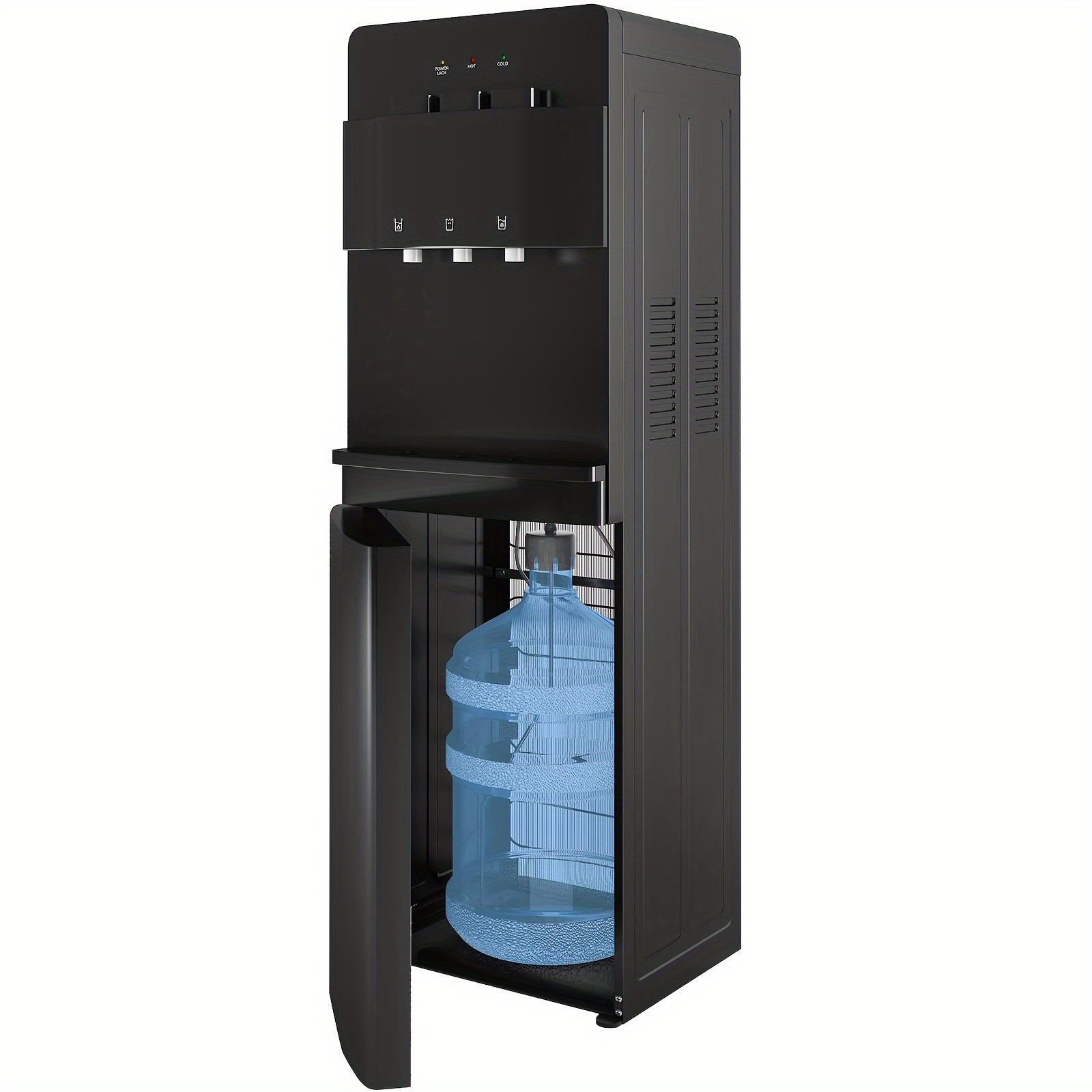 

Bottom Loading Water Cooler Dispenser With 3 Temperature Settings - Hot, Cold, Room Water, Child Safety Lock & Anti-scalding Design, For 3 Or 5 Gallon Bottles (black)