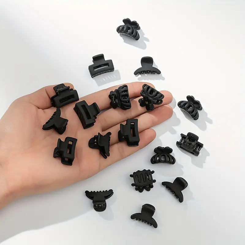 18pcs of small size black hairpins hairstyle fixed hairstyle hairstyle womens braid grab hairpins Product details 0