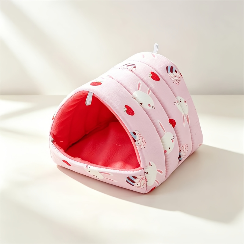 Heatable Washable Guinea Pig Bed House with Removable Pad