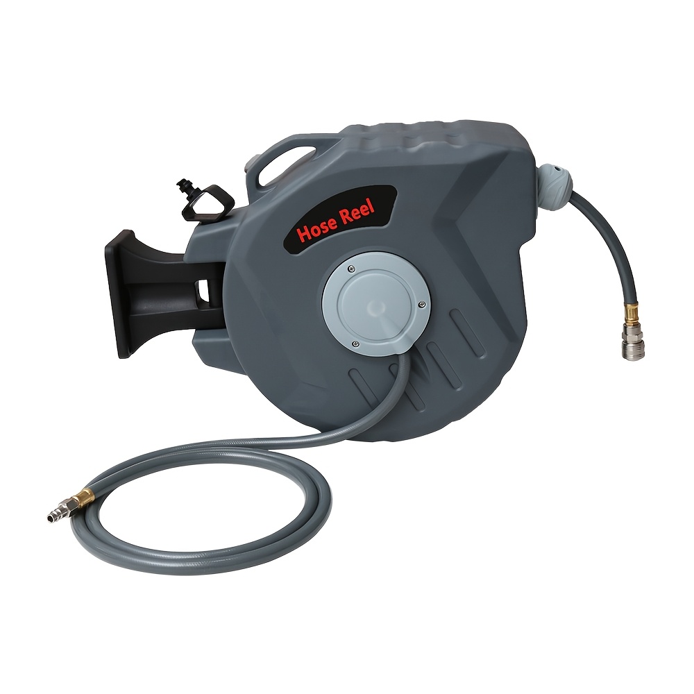 20-meter Compressed Air Hose, Compressed Air Hose Reel, 1/4-inch Fitting, Compressor Compressed Air Hose Reel, Compressed Air Hose Reel With Wall-mounted Hose Bracket