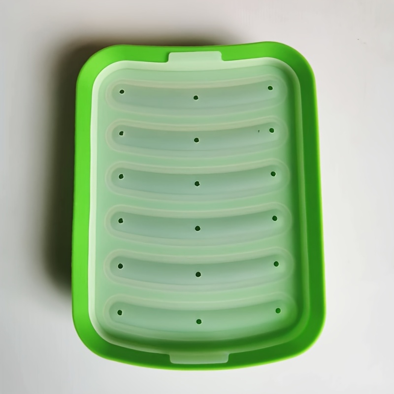 Image of 2pcs/1pc Silicone Sausage Mold, Food Supplement Tool Home- Dog Sausage Grilled Sausage Baking Mold Sausage Mold