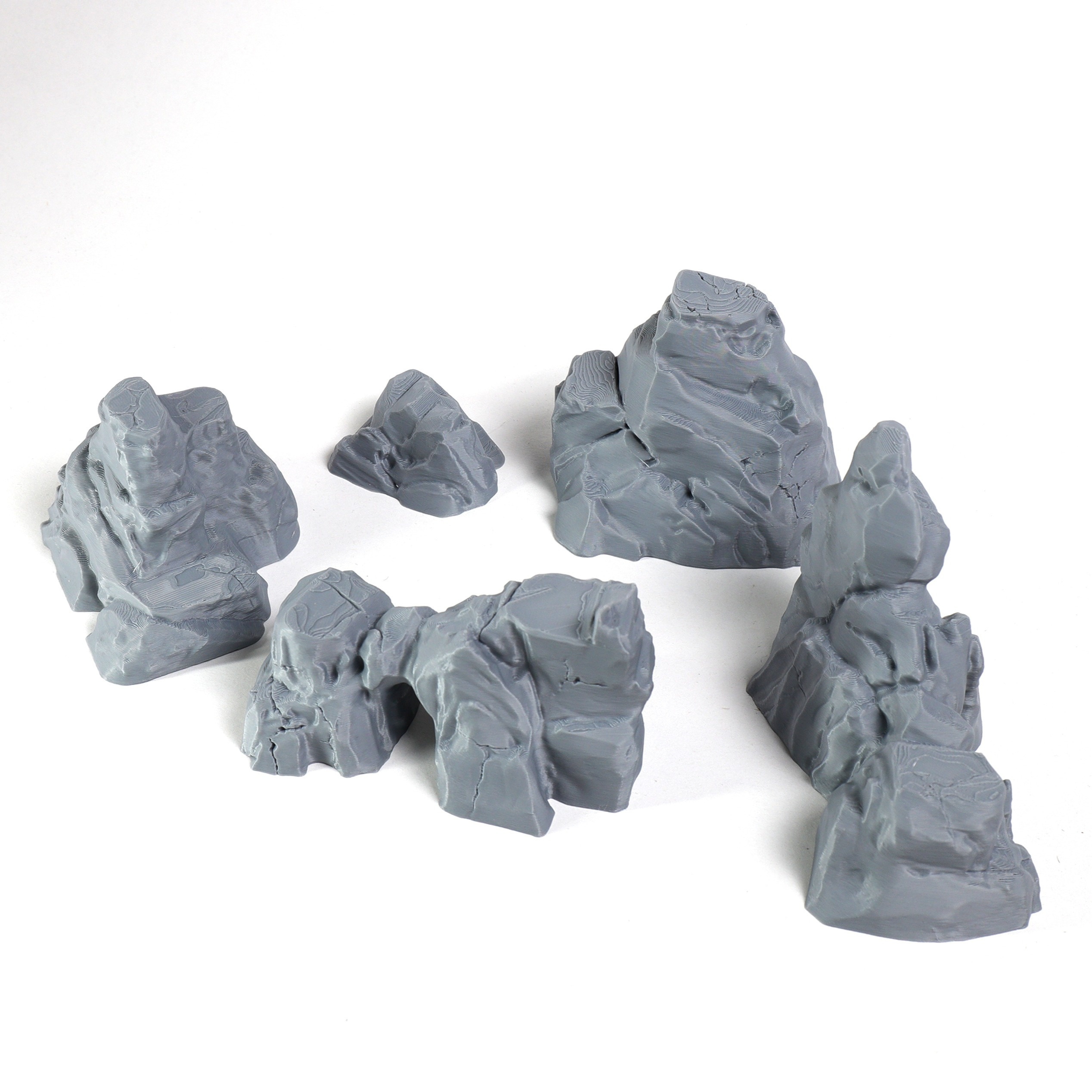 Set Of 5 Stone Miniatures For Tabletop Games Like And Pathfinder