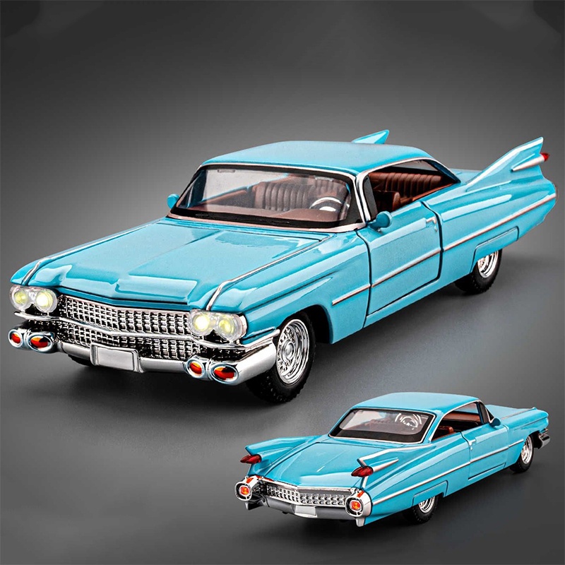 TEMU 1:32 Large Rocket 1959 Series 62 Collectible Model Car Ornament, Exhibition-grade Simulation Model Car, Alloy, , Static Display Model Car,