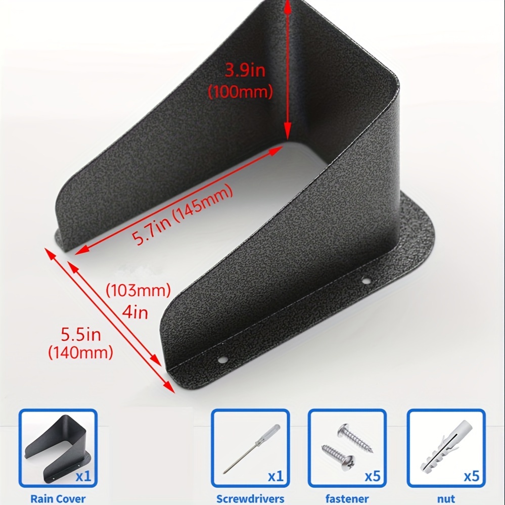 Steel Doorbell Rain Cover Protector for Ring Doorbells, Compatible with Multiple Models