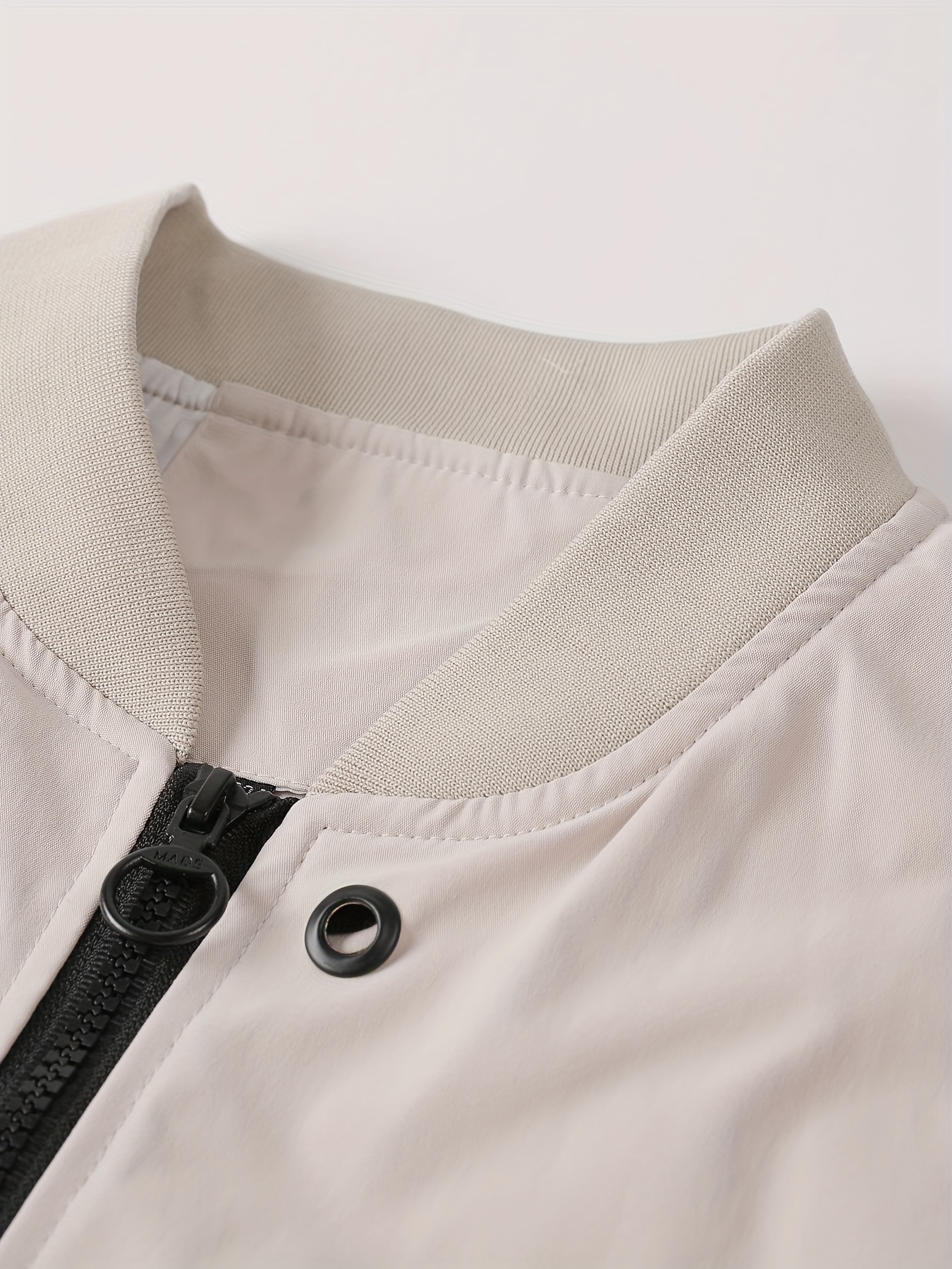 Lightweight Men'S Casual Jacket for Spring And Autumn, Stylish Solid Color Baseball Jacket, Suitable for Outdoor Sports And Leisure