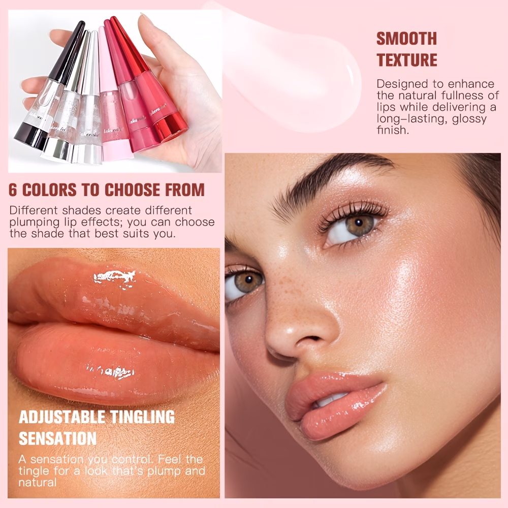 lakerain lip plumper plumping lip gloss oil plumping lip oil non dry glossy lip oil with light beige friendly formula lip moisturizer for all light beige types easy application post gloss care for full lips 7g 0 25oz Product details 4