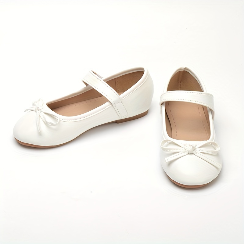 Girls' Shoes Soft Comfortable Soles Non-slip Bows Embellished Student Shoes Flats