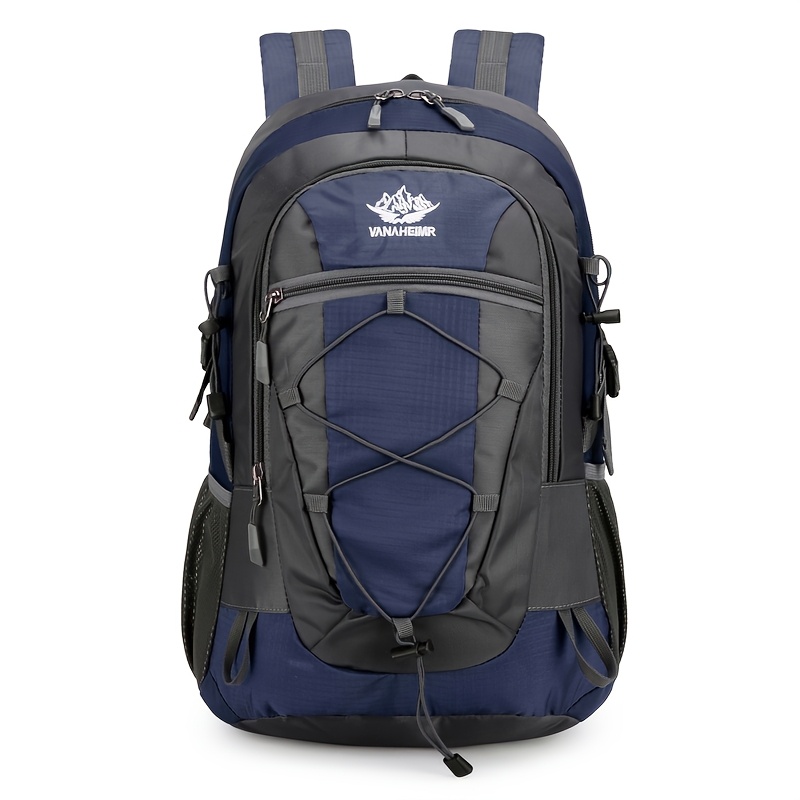 Hiking Backpack with Multiple Compartments and Elastic Drawstring